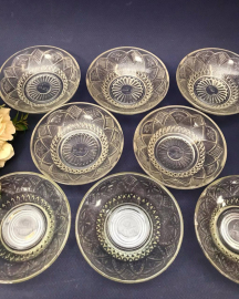 Блюдца/розетки, Дятьковский ХЗ 1963гг, винтаж, СССР. Набор 6шт. Картинка 2